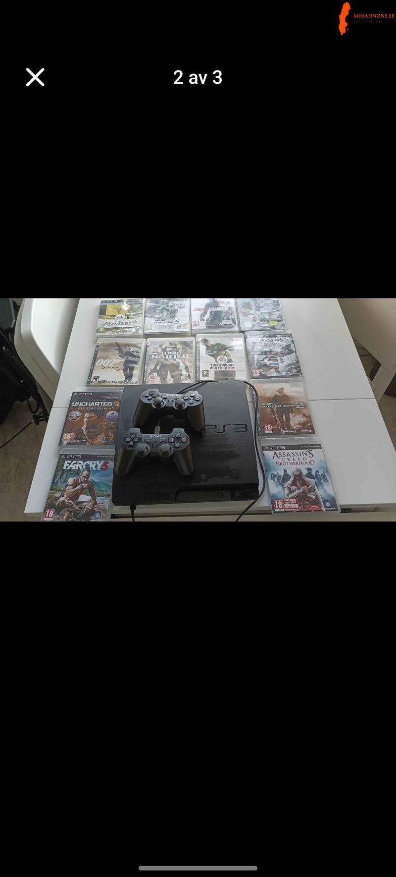 playstation-3-slim-160-gb-2-handkontroller-12-spel
