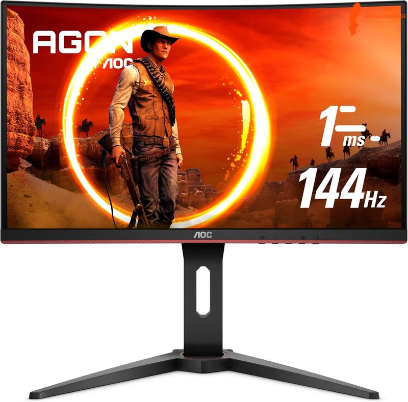 acer-predator-stationar-gaming-aoc-curved-skarm-tangentbord-logitech