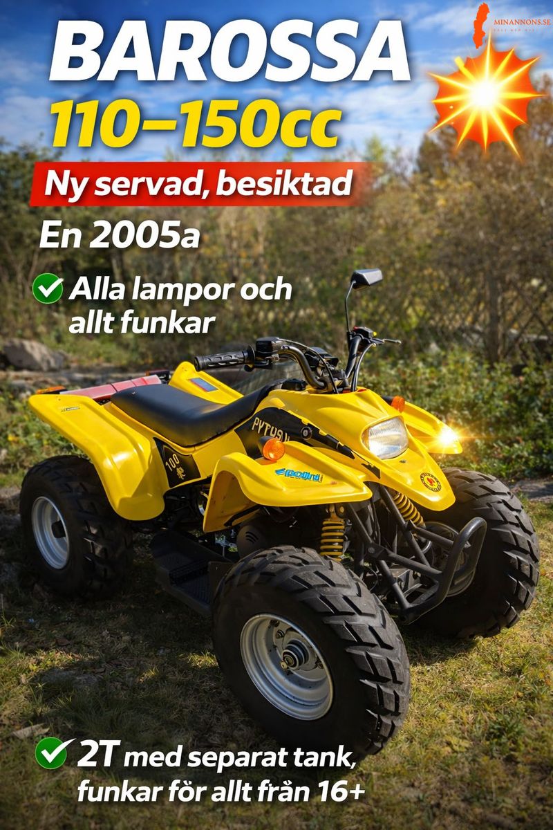 barossa 4hjuling 110cc 2taktare
