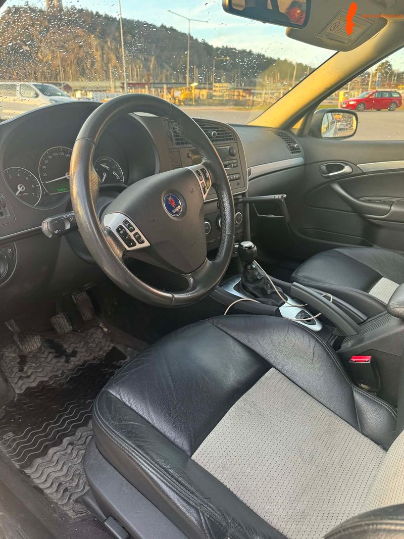 saab-9-3-vector-20t-biopower-175hk-nybesiktigad-dragkrok-sommar-vinterhjul