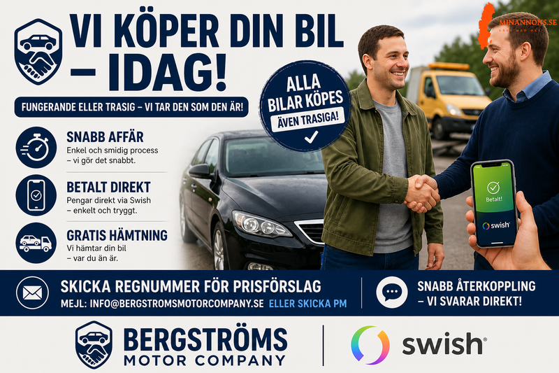 köper din bil oavsett skick hör av dig för en kostnadsfri värdering 