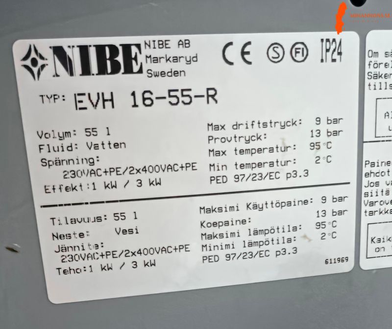 nibe-eminent-varmvattenberedare